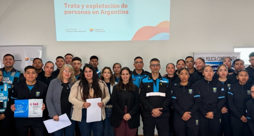 El Gobierno del Chubut fortalece la capacitaci&oacute;n de polic&iacute;as comunitarios y cadetes para prevenir la trata de personas